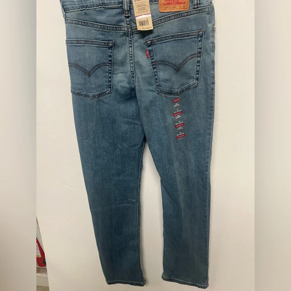 LEVI’S 514 STRAIGHT JEANS REGULAR FIT THROUGH THIGH/ADJUSTABLE WAISTBAND  16 REG